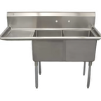 Thumbnail image #1 for Serv-Ware D2CWP1620L-18 Compartment Sinks