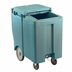 Thumbnail image #1 for Cambro SlidingLid Tall Mobile Ice Caddy with Easy Wheels, 175 lb Capacity, Slate Blue