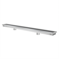 KoolMore 48 x 24-Inch Commercial Floor Trough Drain with Subway-Style Grates