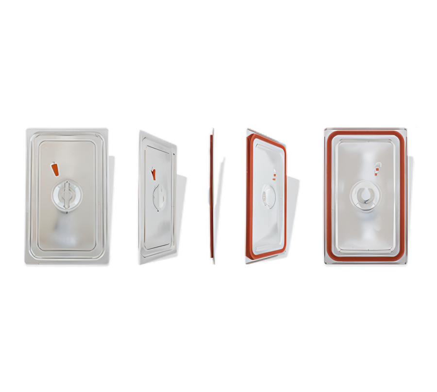 Product image #1 for Crestware Full-Size Airtight Flat Stainless Steel Steam Table/Holding Pan Cover with Recessed Handle