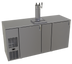 Thumbnail image #1 for Glastender KC72 72-Inch Bar Profile One-Zone Front-Serviced Keg Cooler with 2 Hinged Locking Doors
