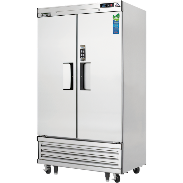 Product image #1 for Two-Section Laboratory Refrigerator with Solid Self-Closing Doors, 33 Cu. Ft., Bottom-Mounted Refrigeration