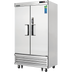 Thumbnail image #1 for Two-Section Laboratory Refrigerator with Solid Self-Closing Doors, 33 Cu. Ft., Bottom-Mounted Refrigeration