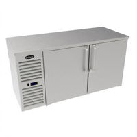 Krowne 60-Inch Two-Section Low-Profile Refrigerated Back Bar Cooler