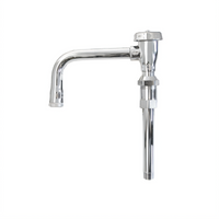 T&S Brass Swivel Vacuum Breaker Gooseneck Faucet Nozzle with Stream Regulator Outlet