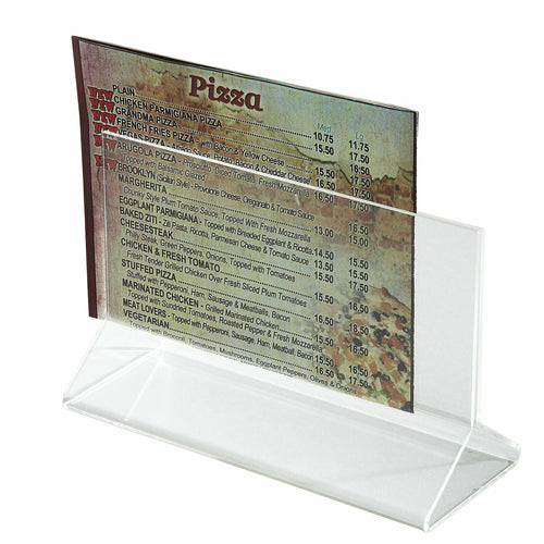 Product image #1 for Winco Acrylic Tabletop Menu Card Holder, 5-1/2 x 3-1/2 Inches
