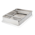 Thumbnail image #1 for Pre-Rinse Perforated Drain Basket, 18 x 24 x 4 Inch, 304 Stainless Steel, 1-Inch Front and Back Flanges