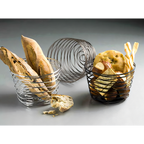 Thumbnail image #1 for American Metalcraft Birdnest FRUC7 7-Inch Round Wire Serving Basket, Birdnest Style, Chrome Finish Case of 12