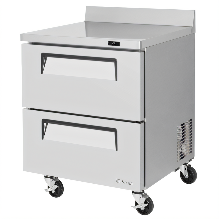 Product image #1 for Turbo Air Super Deluxe 27.5-Inch One-Section Worktop Refrigerator with 2 Drawers, 7 Cu. Ft.