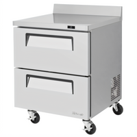 Turbo Air Super Deluxe 27.5-Inch One-Section Worktop Refrigerator with 2 Drawers, 7 Cu. Ft.