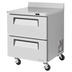 Thumbnail image #1 for Turbo Air Super Deluxe 27.5-Inch One-Section Worktop Refrigerator with 2 Drawers, 7 Cu. Ft.