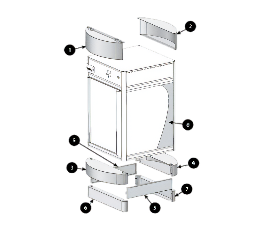 Product image #1 for Hatco FDWD-1CB Food Display Case Parts