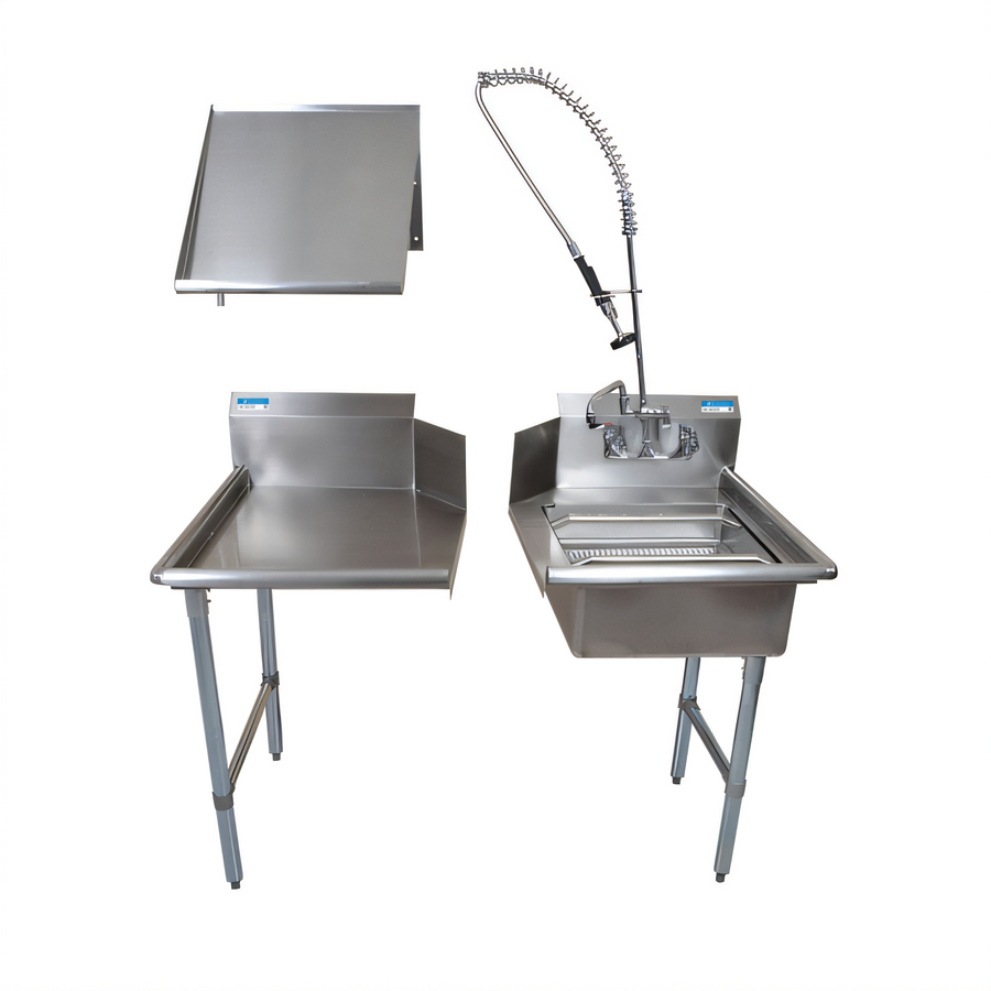 Product image #1 for BK Resources 26-Inch Right-To-Left Straight Dish Table Kit