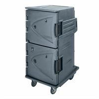 Cambro Camtherm Tall Profile Hot Holding Cabinet with Celsius Thermometer, Granite Gray