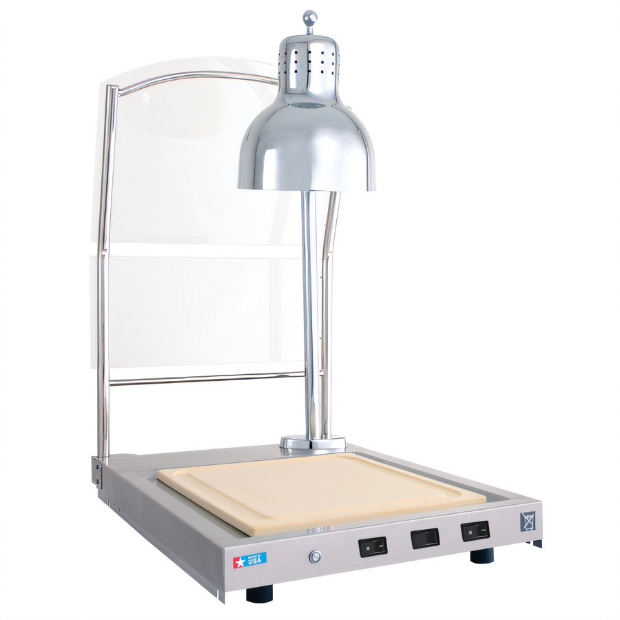 Product image #1 for Alto-Shaam CS-100/S Hot Food Holding Carving Station with Clear-Glass Breath Guard and Fixed Infrared Lamp