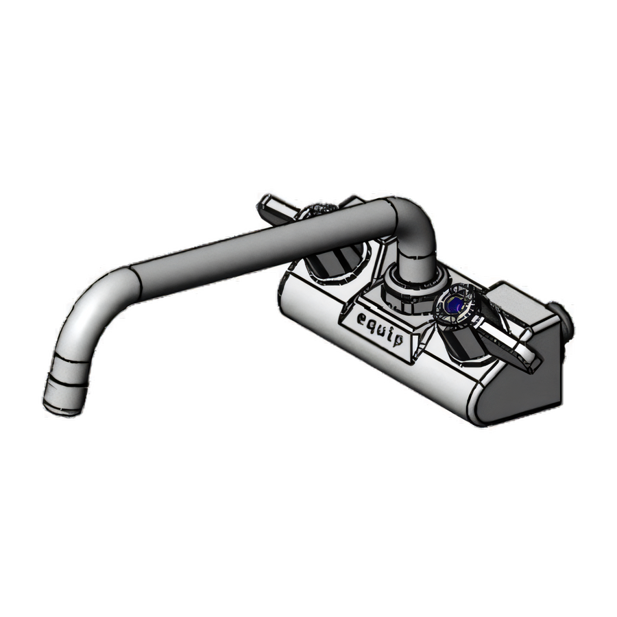 Product image #1 for Equip 4" Wall Mount Mixing Faucet with 10" Swing Nozzle and Lever Handles