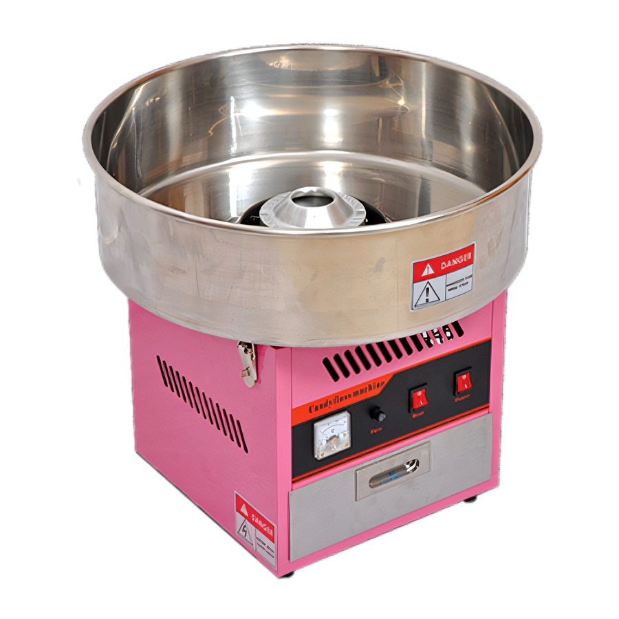 Product image #1 for Omcan Countertop Cotton Candy Machine with 28-Inch Stainless Steel Bowl, Speed Adjuster and Drawer