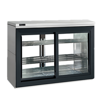 Perlick SDPR48 2-Section Pass-Thru Remote Refrigerated Back Bar Cabinet with 4 Sliding Glass Doors, 48 Inch, 14.1 Cu. Ft.