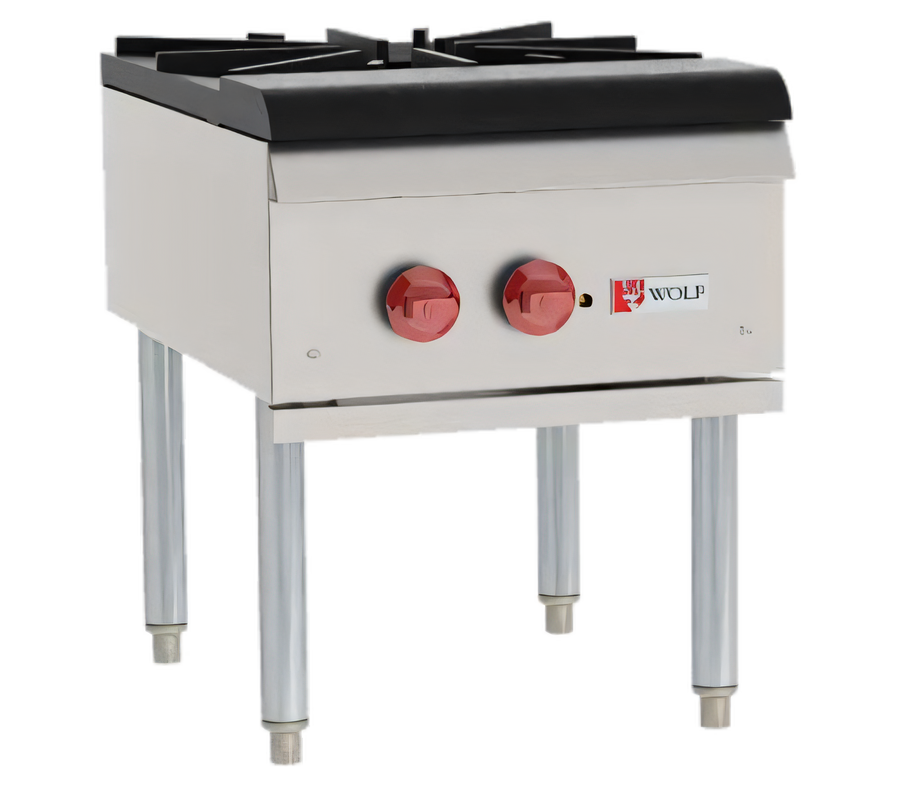 Product image #1 for Wolf Quick Ship Commander Single-Section Stock Pot Range, 18-Inch Wide, 110,000 BTU