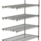 Thumbnail image #1 for Metro Super Erecta 5AA377C 5-Shelf Chrome-Plated Wire Add-On Shelving Unit, 72"W x 18"D x 74"H