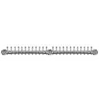 Thumbnail image #1 for Micro Matic USA Metropolis METRO-WM-24PSSKR 84-Inch Wall-Mount 24-Faucet Glycol-Cooled Draft Beer Tower, 3-Column Polished Stainless Steel