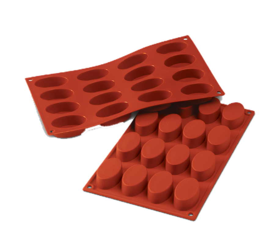 Product image #1 for Silikomart Oval 16-Section Silicone Baking Mold