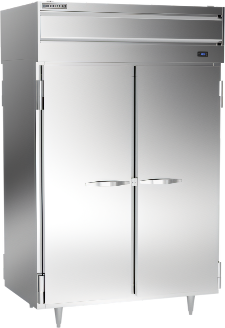 Product image #1 for Beverage-Air P Series Top-Mount Pass-Thru Two-Section Warming Cabinet, 43.3 Cu. Ft., 4 Solid Doors