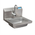 Thumbnail image #1 for BK Resources Wall-Mount Hand Sink with Sensor Faucet, 14 x 10 x 5-Inch Bowl, 304 Stainless Steel