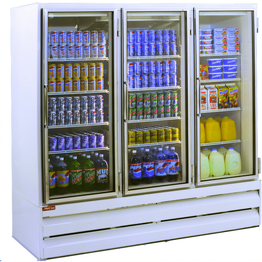 Product image #1 for Howard-McCray 75 Cu. Ft. Three-Section Glass Door Frozen Food Merchandiser Freezer