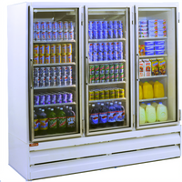 Howard-McCray 75 Cu. Ft. Three-Section Glass Door Frozen Food Merchandiser Freezer