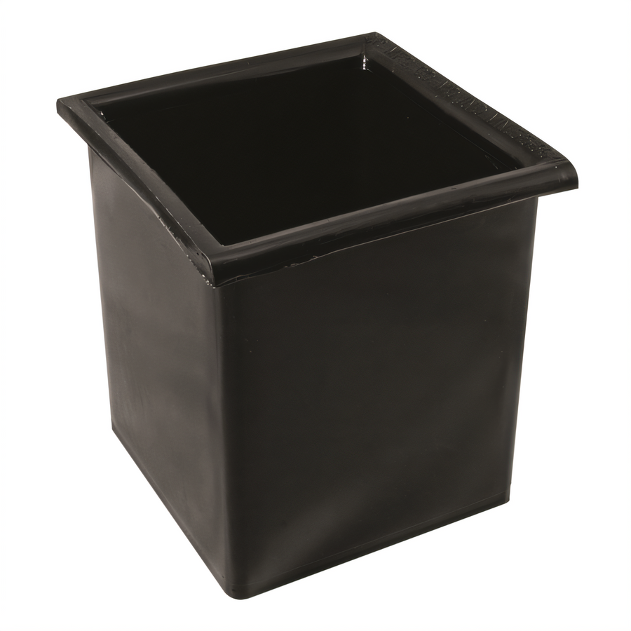 Product image #1 for Bar Maid Square Black Polyethylene Bottle Well / Drip Catcher
