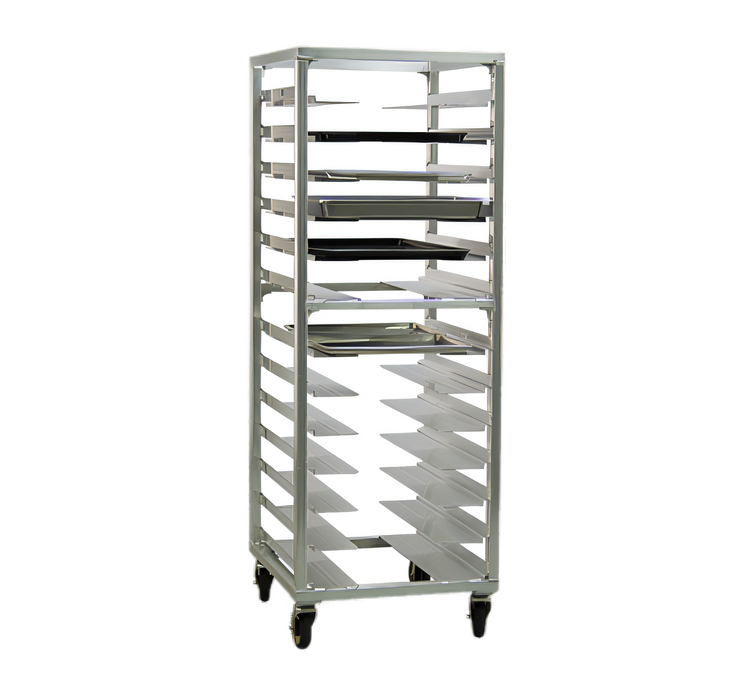 Product image #1 for New Age Universal Mobile Stepped-Angle Pan Rack, 13-Pair, 24-1/2"W x 26"D x 70-1/8"H