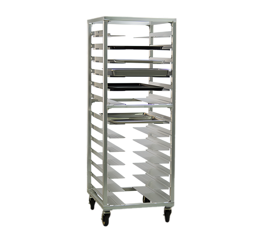 Product image #1 for New Age Universal Mobile Stepped-Angle Pan Rack, 13-Pair, 24-1/2"W x 26"D x 70-1/8"H