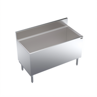 Krowne Royal Series Underbar Chill Master Stainless Steel Beer Bin, 48 x 24 Inches, 12-Case Capacity