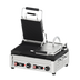 Thumbnail image #1 for Double Electric Countertop Panini Grill with Timer, Grooved Cast Iron Plates, 18 x 10 Inch Cooking Surface