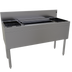Thumbnail image #1 for Glastender 48-Inch Underbar Combo Ice Bin/Cocktail Unit with Dual Bottle Wells and 10-Circuit Cold Plate
