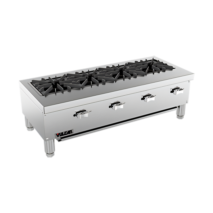 Product image #1 for Vulcan VCRR24 24-Inch Countertop Specialty Gas Hotplate with 2 Burners, 1 Drawer, Stainless Steel