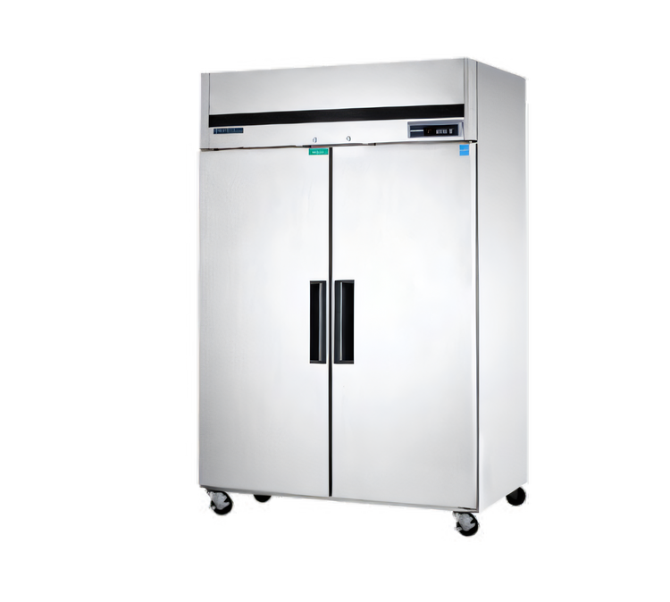 Product image #1 for Maxx Cold Two-Section Upright Reach-In Freezer, 42.8 Cu. Ft., Top-Mounted, Stainless Steel, Solid Hinged Doors