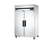 Thumbnail image #1 for Maxx Cold Two-Section Upright Reach-In Freezer, 42.8 Cu. Ft., Top-Mounted, Stainless Steel, Solid Hinged Doors