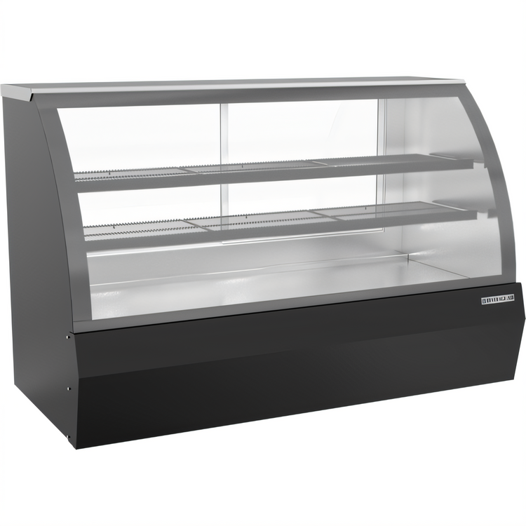 Product image #1 for Beverage-Air CDR6HC-1-B Refrigerated Deli/Bakery Display Case, Curved Glass Front, 21 Cu. Ft., Black