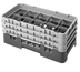 Thumbnail image #2 for Cambro Camrack Half-Size 10-Compartment Glass Rack with 3 Extenders, Navy Blue