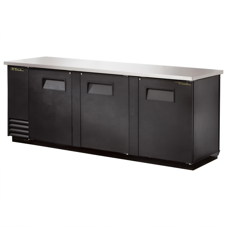 Product image #1 for True Pass-Thru Three-Section Back Bar Cooler with 6 Solid Swing Doors
