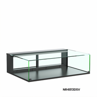 Reveal Non-Refrigerated Full-Service Countertop Display Case, 48 Inch, Black, LED Top Light