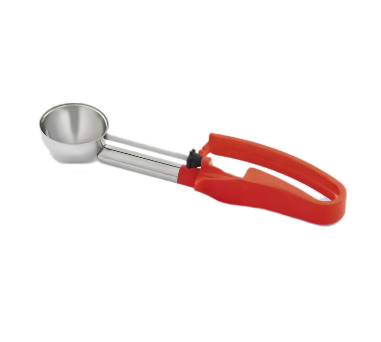 Product image #1 for Vollrath #24 Extended-Length Portion Scoop Disher, 1.52 oz, Red Ergonomic Handle