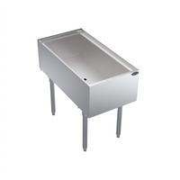 Krowne Royal Series Pass-Thru Underbar Ice Bin/Cocktail Station with 10-Circuit Cold Plate