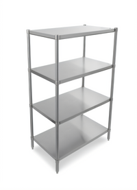 John Boos Stainless Steel Dry Storage Shelving Unit with 4 Adjustable Shelves, 54W x 24D x 72H