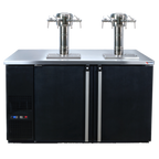 Thumbnail image #1 for Micro Matic USA Pro-Line MDD58W-E-E Dual-Temperature Wine Cooler Dispenser, 8 x 1/6 Barrel Keg Capacity, Self-Contained Refrigeration, 59.5-Inch