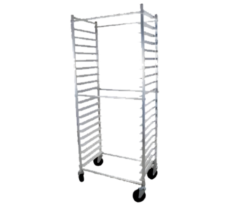 Product image #1 for John Boos Mobile Side-Loading Aluminum Bun Pan Rack, 20-Pan Capacity