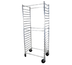 Thumbnail image #1 for John Boos Mobile Side-Loading Aluminum Bun Pan Rack, 20-Pan Capacity