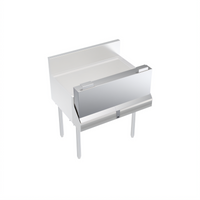 Krowne Royal Series 30-Inch Single Speed Rail Locking Cover, Stainless Steel